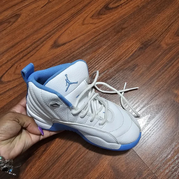 Jordan Blue and White Sneakers